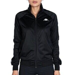 Kappa 222 Banda Blaston Jacket Black-White 32142LW Slim Fit Women’s Size Small
